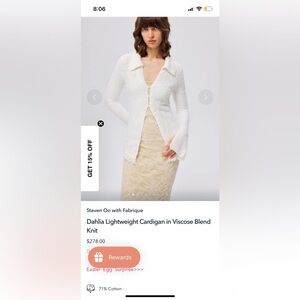 Designer Steven Oo Fabrique White Sweater- Exclusive Collection